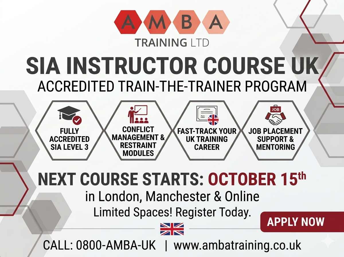 SIA instructor course UK