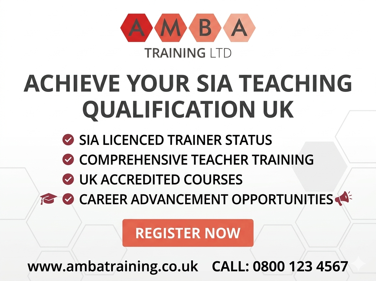 SIA teaching qualification UK