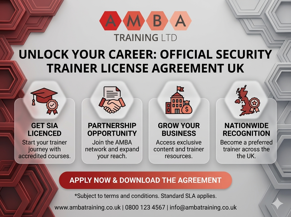 Security Trainer License Agreement UK
