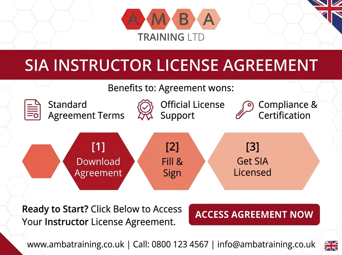 SIA instructor license agreement